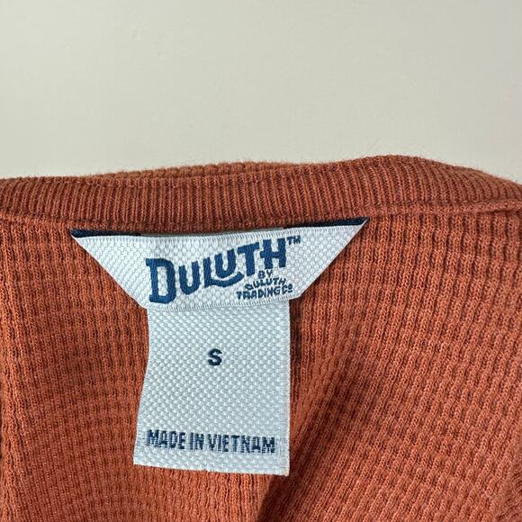 Duluth TradingCo Waffle Knit Thermal Pullover Hoodie Womens Small Outdoor Hiking - Picture 5 of 7